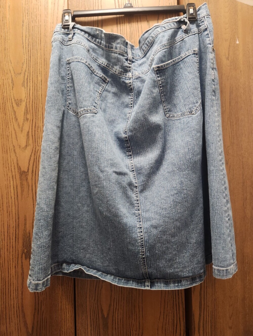 Westport Denim Skirt W/Embroidery - Picture 8 of 9